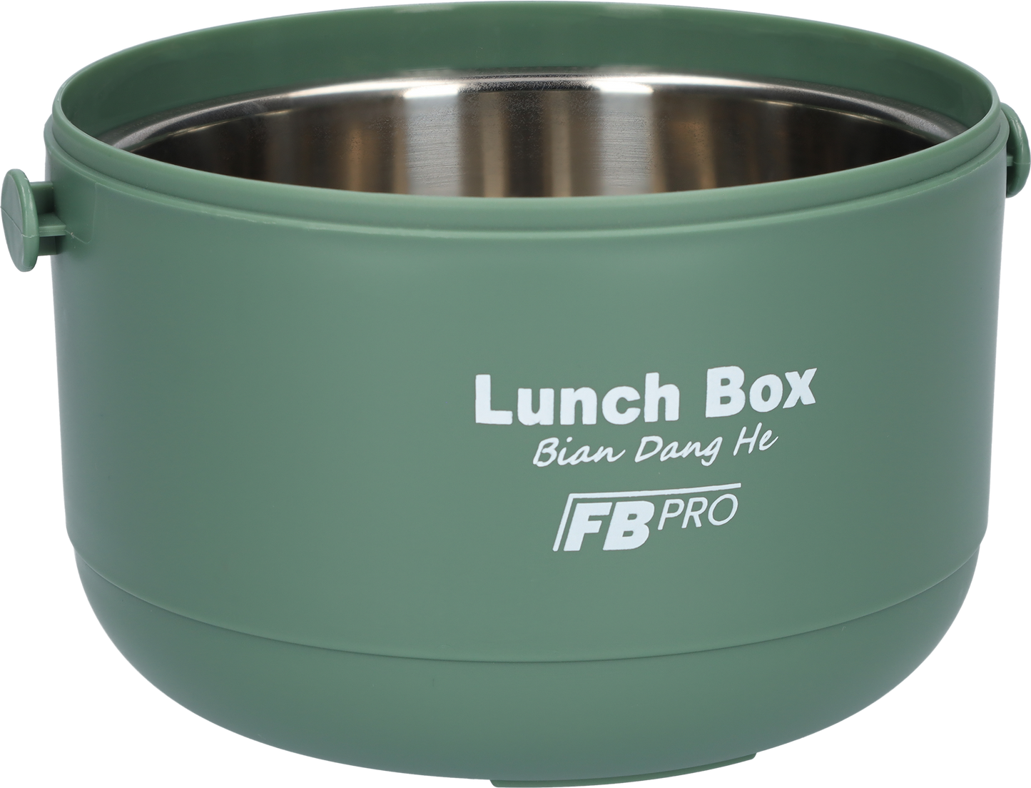 Lunchbox - RVS vershoudbakjes - Lucht- en waterdicht - Voor warm en koud eten - Inhoud van 1L - Groot formaat - Met deksels en lepel! - Groen
