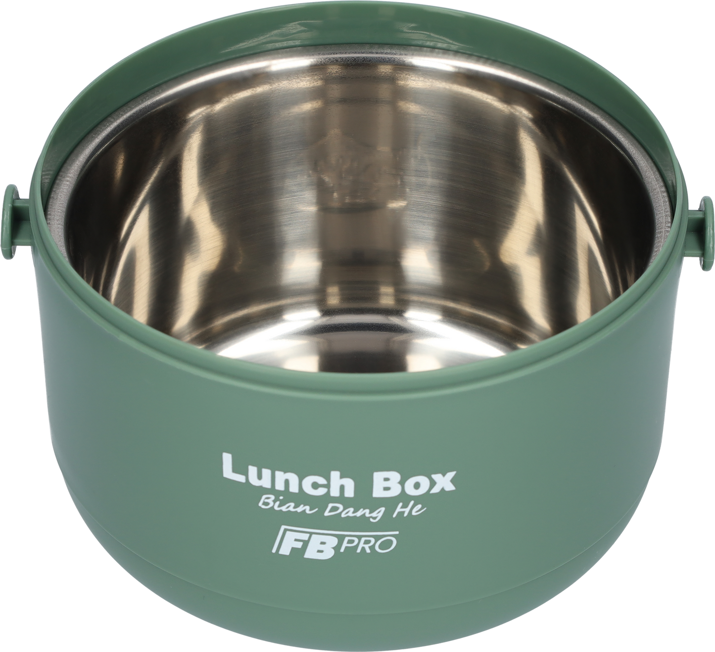 Lunchbox - RVS vershoudbakjes - Lucht- en waterdicht - Voor warm en koud eten - Inhoud van 1L - Groot formaat - Met deksels en lepel! - Groen