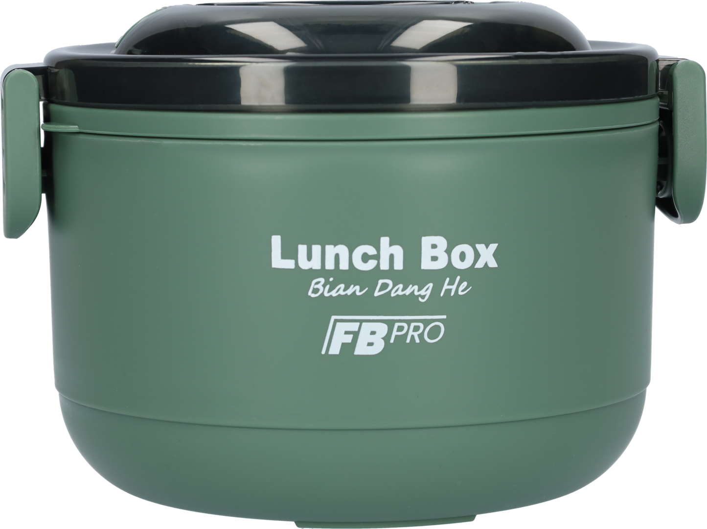 Lunchbox - RVS vershoudbakjes - Lucht- en waterdicht - Voor warm en koud eten - Inhoud van 1L - Groot formaat - Met deksels en lepel! - Groen