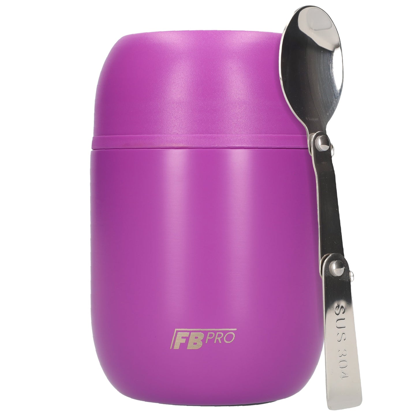 Blauw & Paarse Thermos Voedselcontainer met Lepel x2 - Thermoskan - 450ml